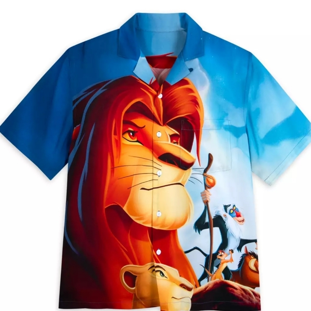 NWT Disney's The Lion King Camp Shirt for Adults 3XL